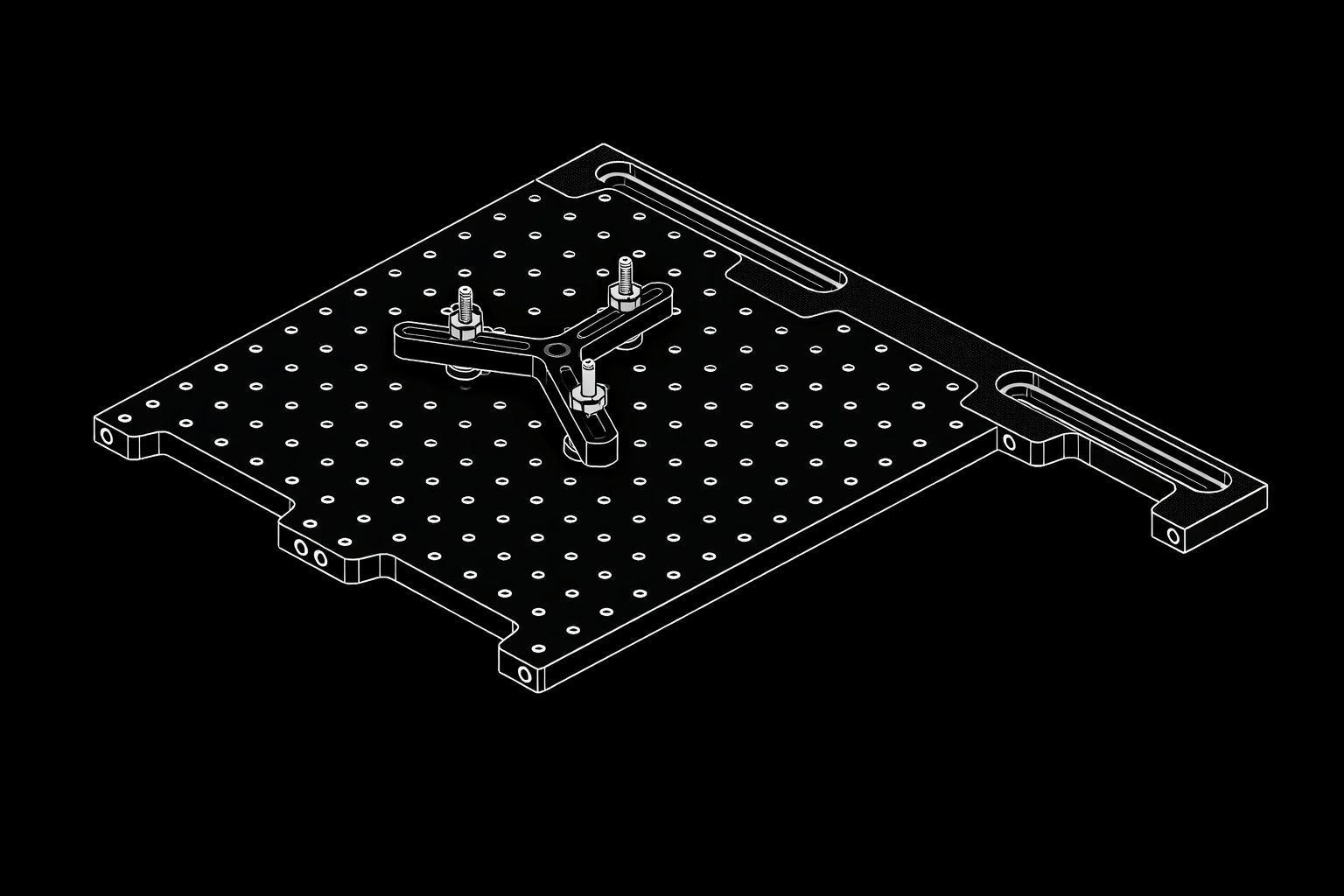 Add your Standoffs, Vises, or Clamps to secure the part