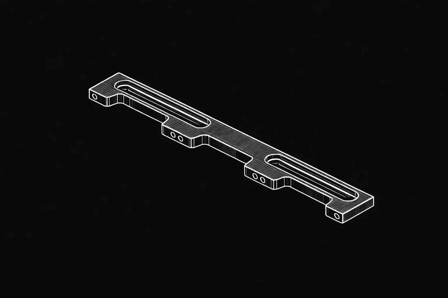 Select a docking rail for your CMM granite size